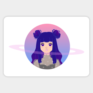 Space Buns Sticker